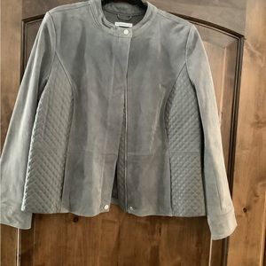 Beautiful grey suede jacket